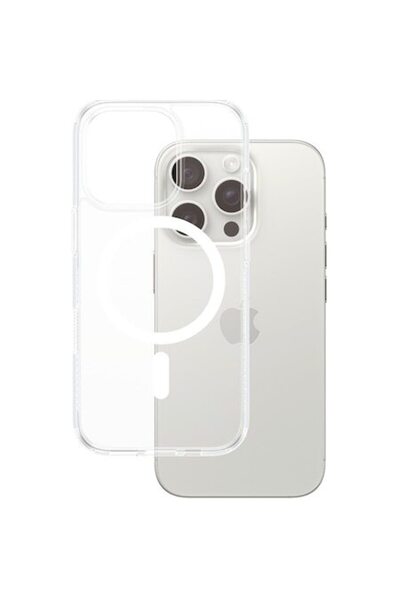 Panzer Glass Husă de protecție MagSafe HardCase pentru iPhone 16 Pro, albă