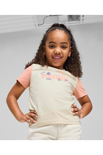 Puma Sandy Adventures Graphic Printed Logo Tee - Alpine Snow