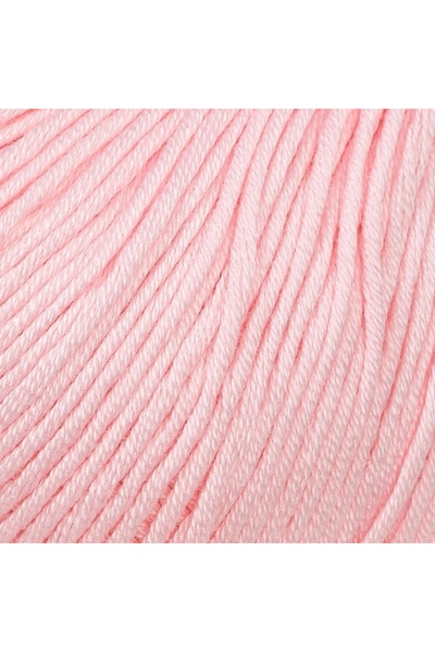 TİCARETSEPETİM La Mia Mercerized Cotton Light Pink Hand Knitting Yarn - 4 - 33599