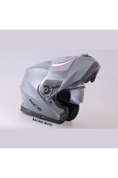 NCR KASK ÇENE AÇILIR VİSÖRLÜ 160 ECE BELGELİ- NARDO GRİ ( Stic ker Hediyeli )