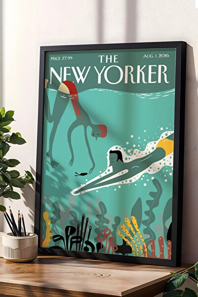 Saturn Tabloul cu rame The New Yorker 1 august 2016 - Diagrama de scufundări în lumea subacvatică