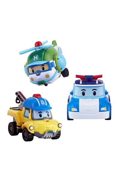 Genel Markalar -ZR-912 Robocar Poli Gogo City Seri Poli Burky Helly Oyun Seti