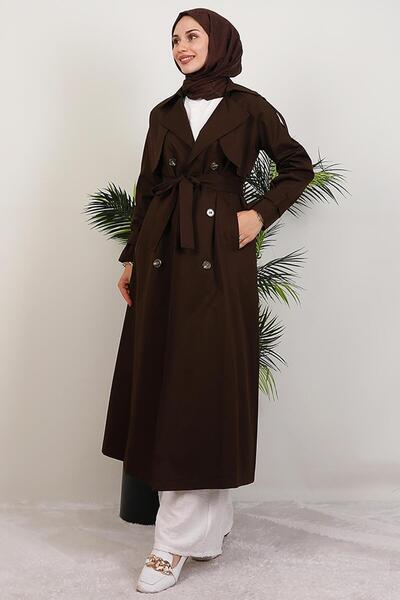 giz astore Beria Trençkot Acı Kahve