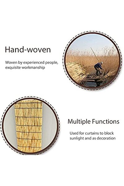 genric FFD Natural Bamboo Blinds Hanging Sun Shade For Outdoor Indoor – Bamboo Hanging Blinds 120x200cm