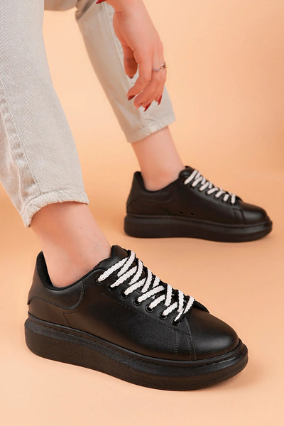 Baybonza حذاء لويس كوستا LC107 أسود ST برباط للنساء