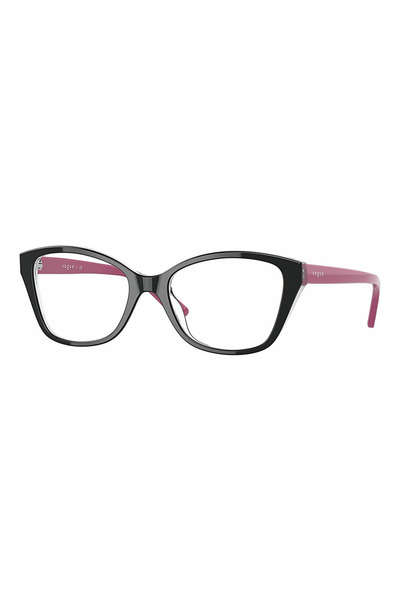 Vogue Junior VY2010 W827 Girls' Eyeglass Frames, Plastic, Black, 48 mm