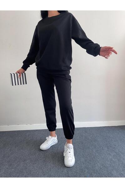 OEM Women's Black Tracksuit with Blouse and Pants - M(38)