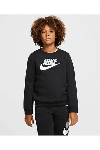 Nike NSW Club HBR Crew Neck Sweatshirt - Black