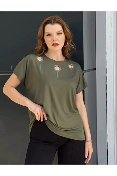 Anka Taşlı penye Tshirt