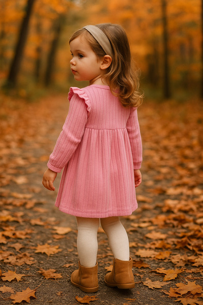 aden kids Girl Rabbit Print Dress