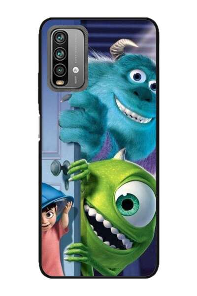 Atlas Husa personalizata si Folie de Silicon Xiaomi Redmi 10x, Monster INC, m...