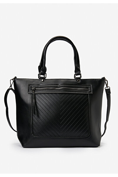 B T Shoes Černá rukojeť kabelky Savra