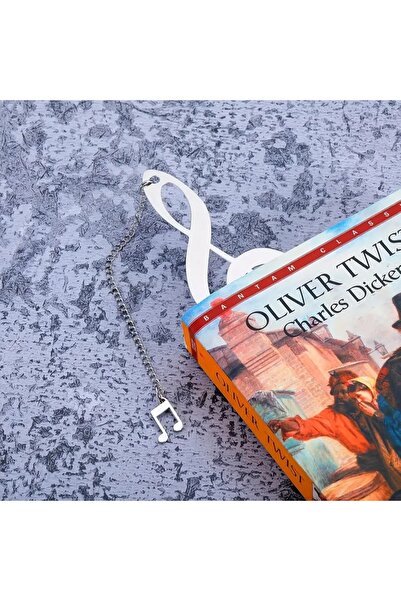 GlassySKY 1 Piece Left Switch Metal Bookmark Musical Note Music Teacher Musician Friend Gift