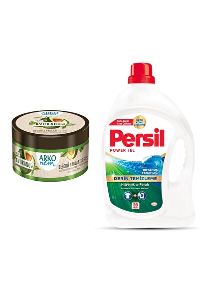 ARKO Nem Avokado 250 Ml Ve Persil Power Jel Okyanus Ferahlığı 2,47 Lt ( 38 Yı...
