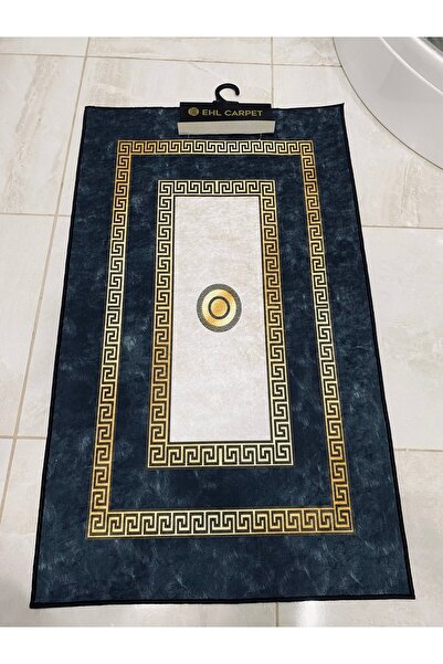 Home Set of 2 Bathroom Mats with Non-Slip Base, Machine Washable, Easy to Wip...