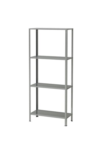 IKEA وحدة رفوف HYLLIS، داخلية/خارجية، 60 × 27 × 140 سم