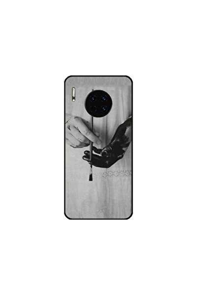 Atlas Husa personalizata si Folie de Silicon Huawei Mate 30, Black Paint, mul...