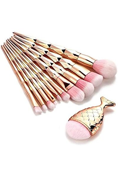 Other مجموعة فرش مكياج احترافية على شكل قرن وحيد القرن على شكل حورية البحر وبودرة الأساس وظلال العيون وأدوات التجميل