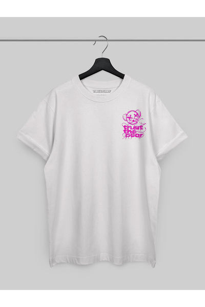 THREADCURRY Never Look Back Relaxed Oversized Printed T-shirt for Men & Women