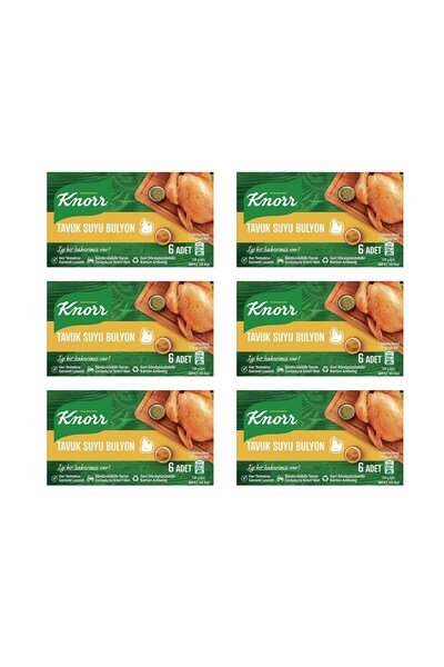 Knorr Chicken Bouillon 6 Pcs 60 Gr X 6 Pieces