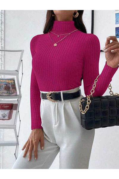 Intisimo Blouse, Suit, Slimfit, Fine Knit, Stripes, Viscose, Light Purple - S-M