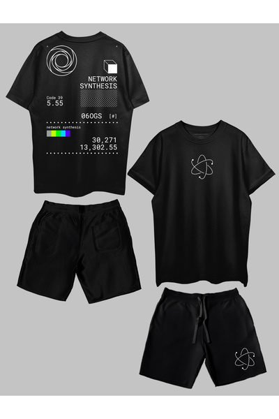 THREADCURRY Network Synthesis Printed Co-ord Set for Men & Women