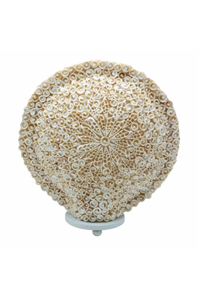 OEM Lampă Boho din Scoică - Scoică Decupată Art Rotundă Mare - 30 cm