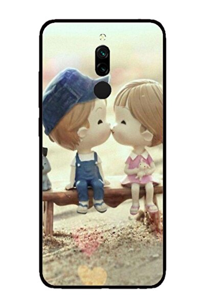 Atlas Husa personalizata si Folie de Silicon Xiaomi Redmi Note 8 Pro, Kiss, m...