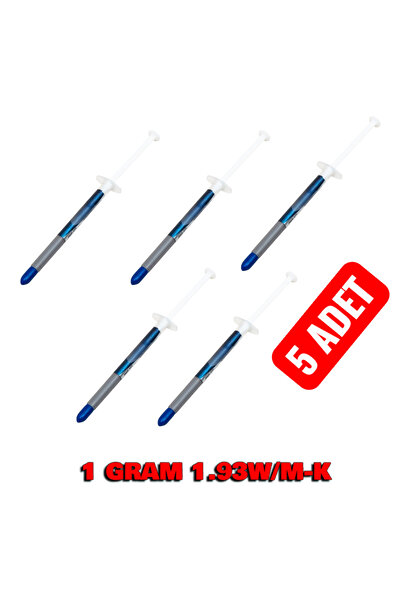 nelerbulurum 5 ADET GRİ TERMAL MACUN 1 GRAM 1.93W/M-K