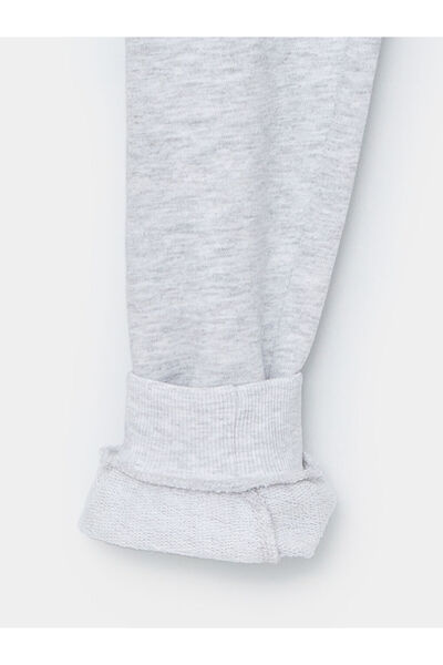 LC Waikiki Gri Beli Lastikli Kız Çocuk Jogger Eşofman Altı