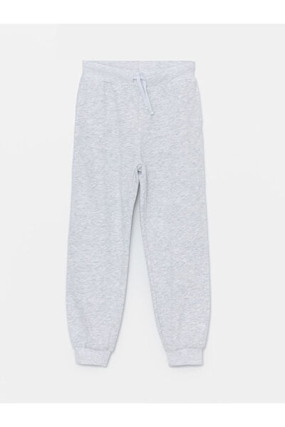 LC Waikiki Gri Beli Lastikli Kız Çocuk Jogger Eşofman Altı