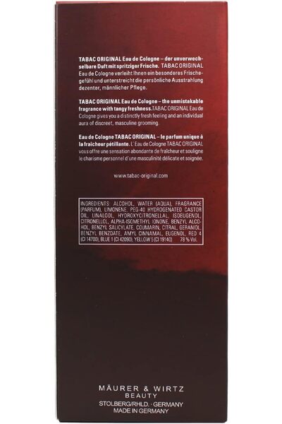 Tabac Maurer & Wirtz Cologne Splash for Men 10.1 oz