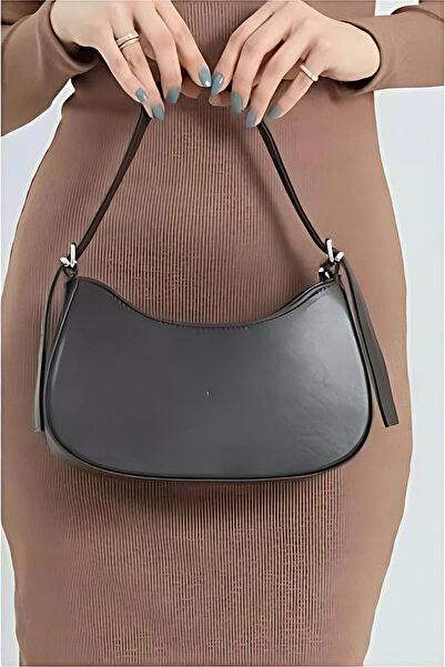 Catwins حقيبة يد وكتف باجيت سوداء نسائية C3001