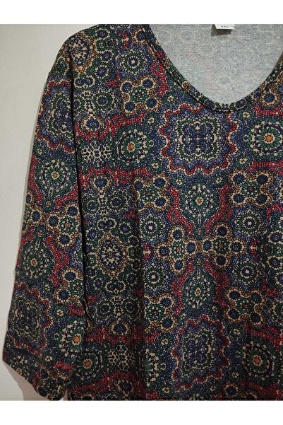 anne moda ankara Full Summer Capri Sleeve 95% Viscose Anti-Sweat Blouse