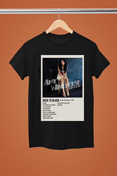 MAGORS TRIUC REGULAR DE BUMBAC CU Gâtul turnat cu mânecă scurtă AMY WINEHOUSE