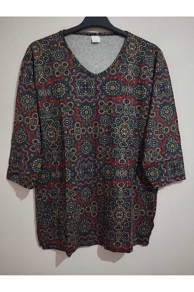 anne moda ankara Full Summer Capri Sleeve 95% Viscose Anti-Sweat Blouse