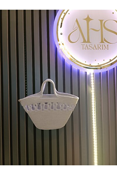 Home Minimalist Elegant Cute Handmade Knitted Design Tricot Hand Bag