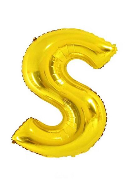 Generic Letter S Foil Balloon – Large 40 Inch – Gold