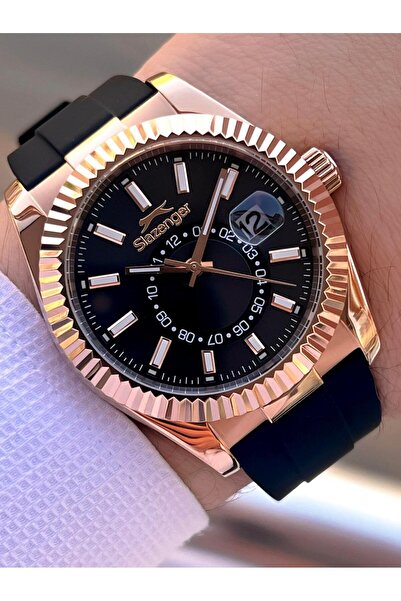 Slazenger Silikon Kordon İç Fonksiyonları Aktif 10 Atm Suya Dayanıklı Erkek K...