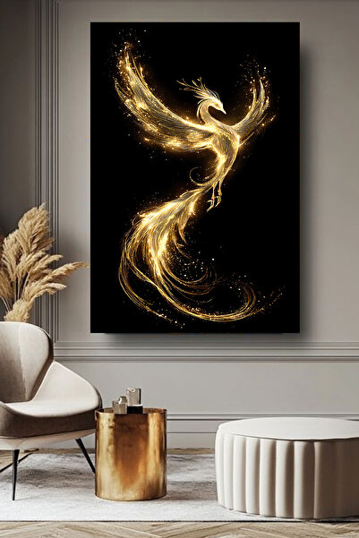 ESLEM ANKA KUŞU BASKILI KANVAS TABLO