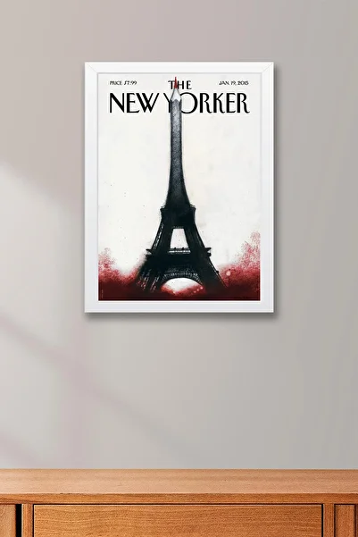 Saturn Tabloul înrămat The New Yorker 19 ianuarie 2015 - Tabloul cu creion - Turnul Eiffel în formă de creion