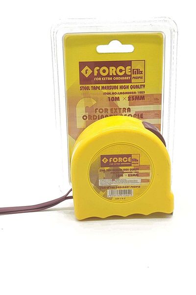 Force Measuring Tape 10m 25mm Yellow