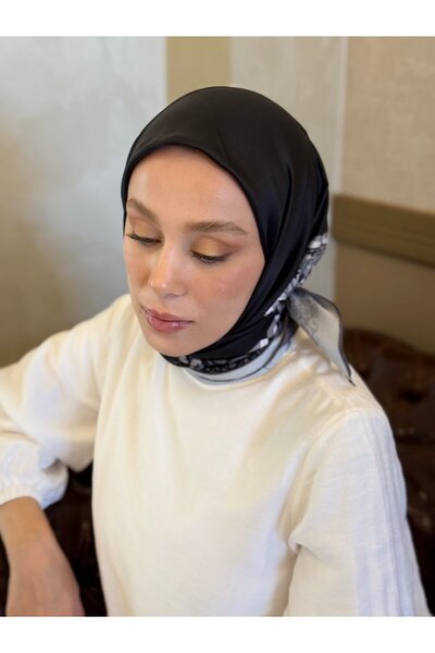 Modakaşmir Leoflora Pattern Twill Scarf