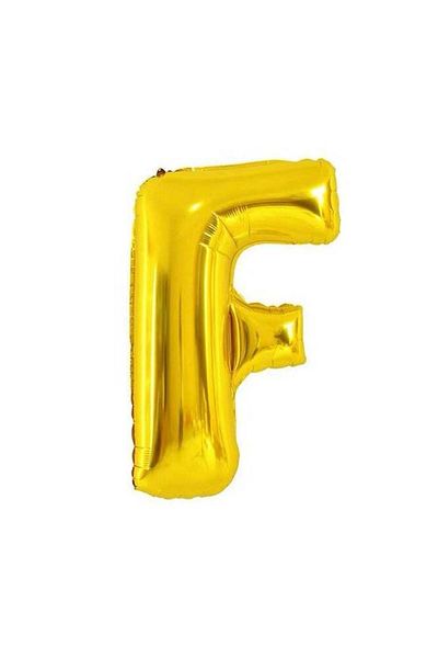 Generic Letter F Foil Balloon – Large 40 Inch – Gold