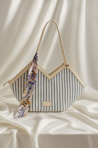 Aura Collection Online Siesta Shopper Fabric Bag - Blue