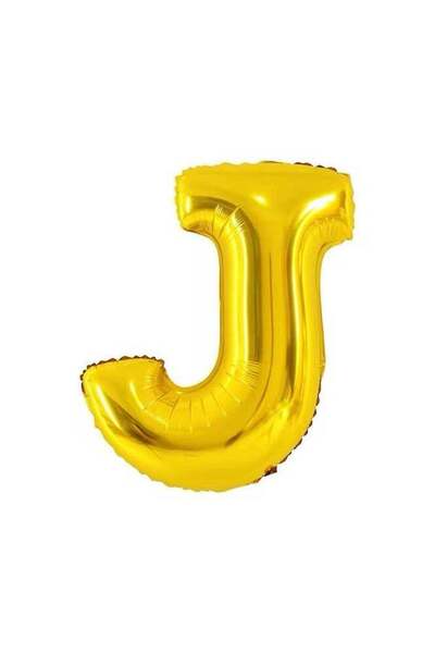 Generic Letter J Foil Balloon - Large 40 Inch - Gold