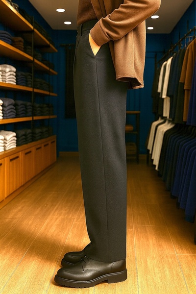 town walker Erkek Old Money Regular Kalıp Kumaş Pantolon