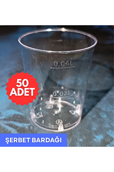 Çelebi Endüstriyel Mutfak 50 cc Şerbet Bardağı - Sert Plastik Mika Şerbet Bardağı 50 Adet