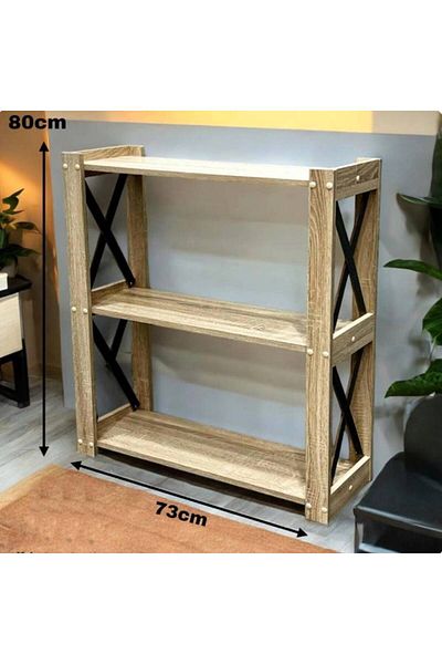 VALUAES Wooden 3-Tier Storage Shelf