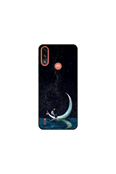 Atlas Husa personalizata Motorola Moto E7i Power, Moon Fishing, multicolor, S...